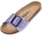 Palado Pantoletten Damen Malta EGS Metallic - bequeme Sandalen Made in Spain - Hausschuhe mit dämpfendem Kork-Fußbett - modische Sommerschuhe Lila UK5,5 - EU38