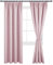 DWCN Gardinen für Schienensystem Vorhänge Blickdicht mit Vorhang-Krawatten, 2er Set H 260 x B 140 cm Vorhänge Kinderzimmer Gardinen Verdunkelungsgardinen für Schlafzimmer Wohnzimmer, Blush Pink