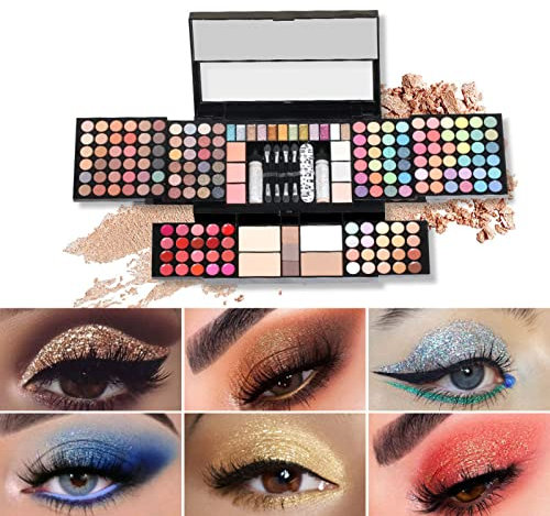 Kit de maquillage Professionnel, Joyeee Polyvalent Palette de Maquillage avec Fard à Paupières Correcteur Fard à Joues Brillant à Lèvres, pour le Visage, le Yeux et le Lèvres, Beauté Set pour Femme#3