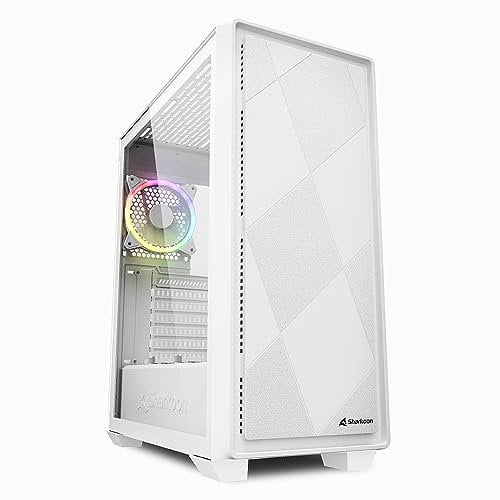 Sharkoon VS8 RGB Midi ATX PC Gehäuse, weiß