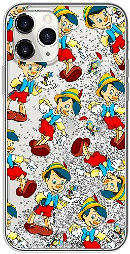 ERT GROUP mobile phone case for Apple Iphone 11 PRO original and officially Licensed Disney pattern Pinocchio 002 optimally adapted to the mobile phone, with glitter overflow effect