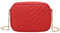 Kleine Umhängetasche Damen Schultertasche Tasche Handtasche Kette Schulterriemen Abendtasche City Clutch Party Zip Crossbody Bag für Frauen Damen Handy Umhängetasche Handytasche Damen (Red, One Size)