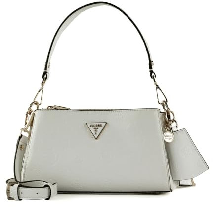 GUESS Jena Girlfriend Shoulder Bag White Logo