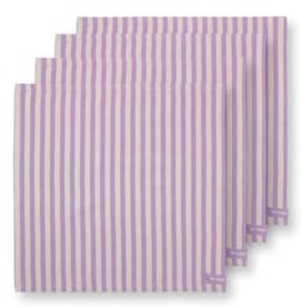 Pip Studio Stripes Set/4 Servietten Lila