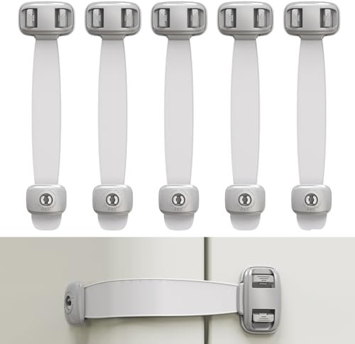 Child Safety Cupboards Locks, Baby Proof Cupboard Locks for Children, Baby Proof Cabinets for Cabinets Drawers Toilet Fridge Easy Install, No Tools Needed