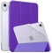MoKo Hülle Kompatibel mit Neues iPad Mini (A17 Pro) 2024, iPad Mini 6.Generation Tasche 2021 (8,3-Zoll), Weiches TPU Transluzent Rückendeckel Schlankes Etui für iPad Mini 7/6 Gen, Purpurschwarz