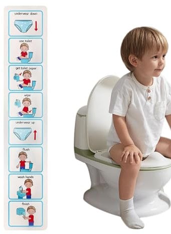 Potty Training Visual Cards, Teach Kids To Use Toilet Special Education Classroom Routine Chart, Visual Timetable For Speech Delay Non Verbal Children And Adults, Toilet Special Education