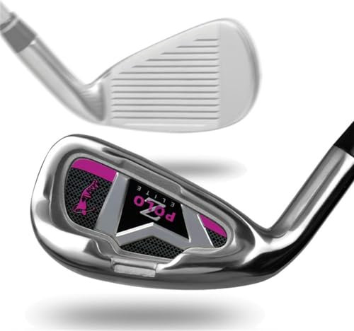 Golf Club Iron for Left-Handed Players Adults, 7 Golf Practice Golf Iron for Men Women Golf Sports (women(pink))