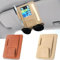 Modixun 2 x Auto-Sonnenblenden-Organizer, schmaler Leder-Sonnenbrillenhalter für Auto, Auto-Dokumentenhalter für Karte, Sonnenbrille, Versicherung, Registrierung, Stift, Quittung (Braun + Khaki)