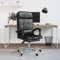 ZEYUAN Bürostuhl mit Massagefunktion, Massagestuhl, Massagesessel, Schreibtischstuhl, Office Chair, Computerstuhl, Büro Stuhl, Bürosessel, Möbel Für Arbeitszimmer, Schwarz Kunstleder