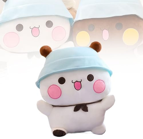 Bubu dudu Kuscheltier,bubu dudu Kuscheltier groß, bubu und dudu Kuscheltier, Panda Bear Cuddly Toy, Charming Soft Plush Toy Cushion, Birthday Party Gifts for Boys and Girls(31.4in(White,15.7in/40cm)