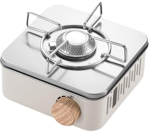 Lipfer Stainless Steel Portable Camping Stove Outdoor Camping Card Gas Stove Compact Portable Gas Stove Field Stove Hot Pot Stove