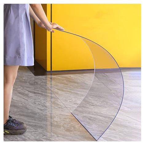 GOFQB 2mm Plaque Polycarbonate Couverture Transparente d'auvent toiture de pergola Carte d'endurance PC Panneaux imperméables faciles à Couper et à Plier(1.2x20m/4x65.6ft)