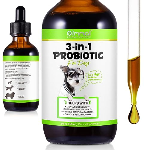 Probiotic For Dogs, 60ml Probiotic Drops For Dogs, Probiotics To Support Gut Health, Immune Enhancement, Relief Of Gastrointestinal Discomfort, Pre & Probiotics With Enzymes
