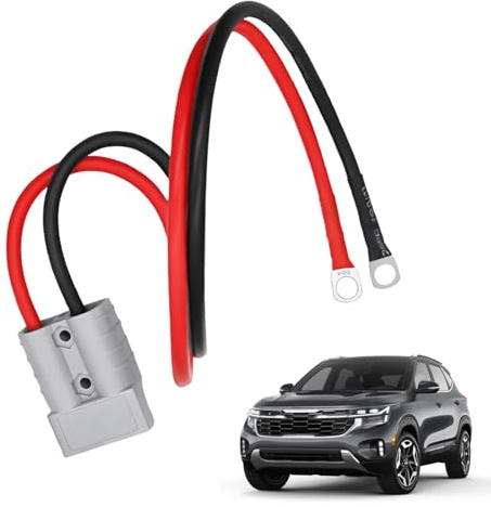 Connecteur de Batterie 50A 600V avec Joint Torique – Câble de 10 AWG, 60 cm – Idéal pour Chariots Élévateurs, Véhicules Électriques, Camping-Cars et Systèmes Solaires-Prise Connexion Rapide