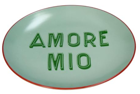 Teller Antipasti Amore Mio Stoneware Mint