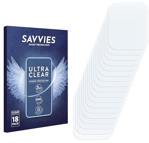 Savvies Schutzfolie für Ice-Watch Ice Fit RT 3.0 | (40 mm) 18 Stück Transparenter Displayschutz Made in Germany Ultra-Klar Displayschutz-Folie