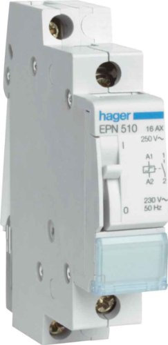 Hager Stromstoß-Schalter Hutschiene EPN512 1 Schließer 8 V/AC 16A 1St.