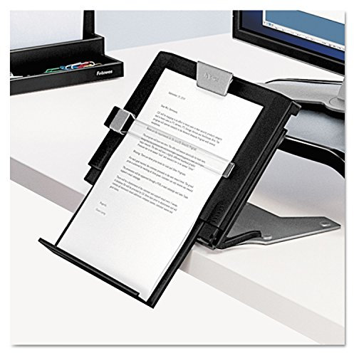 Fellowes 8039401 Professional Series Sichtfeld Konzepthalter bis 250 Blatt 6 einstellbare Winkel, schwarz