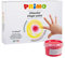 PRIMO - Fingerfarben Kinder Ungiftig (ab 2 Jahre) 250g, Gouache Farben Set (6 Farben) für Papier, Glasmalerei - Schreibwaren und Kreative Arbeiten, Malkoffer für Kinder, Malset Dermatologisch Getestet