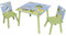 Bieco 23000410 - Kinder Sitzgruppe Zoo mit Tisch und 2 Stühlen