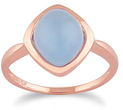 Ivy Gems femme Argent 925/1000 Argent Marquise Bleu Jade