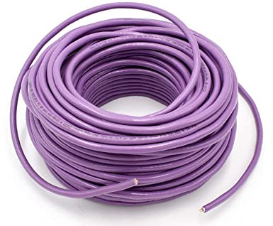 vhbw Verlegekabel kompatibel mit Siemens Simatic S7 Netzwerk-Anlage - Netzwerkkabel, lila, 100 m