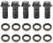 Brake Banjo Bolt, 5pcs Motorrad Banjo Bolzen & Unterlegscheiben für Bremssattel Hauptbremszylinder M10 x1.25 / M10 * 1.0mm(M10×1.25mm)