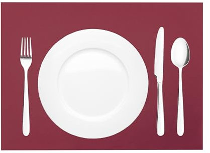 Mank Tischset aus Airlaid Uni | Tischsets 40 x 30 cm für Gastronomie und Feiern |100 Stück (Bordeaux)