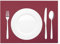Mank Tischset aus Airlaid Uni | Tischsets 40 x 30 cm für Gastronomie und Feiern |100 Stück (Bordeaux)