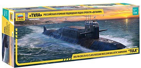 Zvezda 1:350 Delfin Nuklear-U-Boot Delta IV Kl, Modellbausatz,Plastikbausatz, Bausatz zum Zusammenbauen, detaillierte Nachbildung