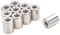 MroMax M4 x 8 x 10 mm Gewinde, runde Verbindungsmuttern aus Edelstahl 304, silberfarben, 10 Stück