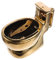 Golden Toilet Mug Coffee Ceramic Cup Tea Beverage Funny 400ML