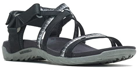 Merrell Femme Terran 3 Cush Lattice Sport Sandal, Noir, 38 EU