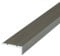 Dalsys Treppenkantenprofil selbstklebend 200cm x 25mm x 20mm aus Aluminium, Bodenprofil für Treppenwinkel Champagner
