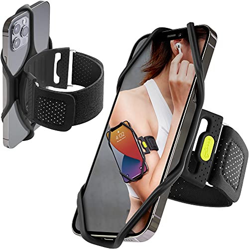 BONE Sportarmband Run Tie 2 Größe L – Laufarmband mit Smartphonehalterung für Joggen, Fitness, Training – Kompatibel mit iPhone, Samsung, Huawei, Sony
