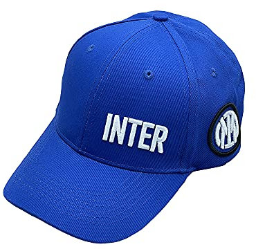 Inter Cappellino da Baseball con Visiera Logo, Collezione Stadio, Football cap Unisex-Adulto, Blu, Taglia Unica