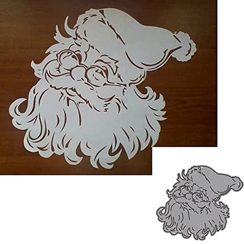 YunTrip Weihnachtsschablonen, Weihnachtsmann-Metall-Stanzformen, Schablone für Bastelarbeiten, Scrapbooking, Alben, Prägungen, Papierkarten, dekorative Bastelarbeiten