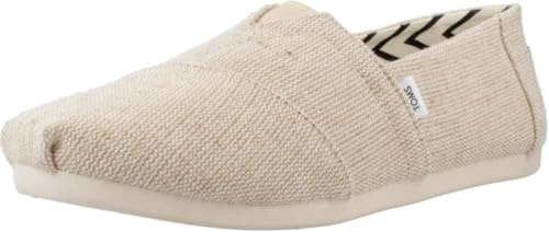 TOMS Men's Alpargata Classic Slip-on Espadrille, Textile Upper Natural