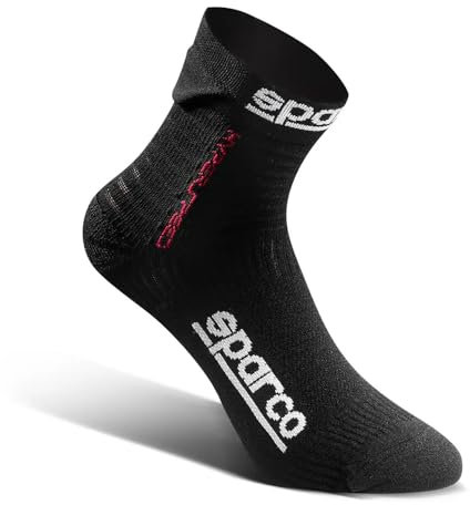 Sparco 01290NR4243 Hyperspeed-Socken Schwarz S T 42-43