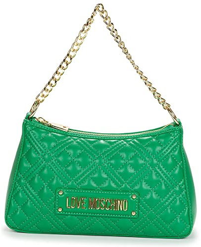 Love Moschino JC4135PP1GLA0, Borsa a Spalla, Donna, Verde, Taglia unica