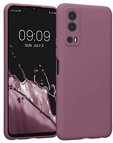 kwmobile Custodia Compatibile con Vivo Y72 5G / Y52 5G Cover - Back Case per Smartphone in Silicone TPU - Protezione Gommata - rosa scuro