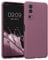 kwmobile Custodia Compatibile con Vivo Y72 5G / Y52 5G Cover - Back Case per Smartphone in Silicone TPU - Protezione Gommata - rosa scuro