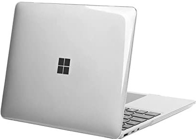 MOSISO Case Only Compatible with Microsoft Surface Laptop Go 3/2/1 12.4 inch 2023 2022 2020 Release (models: 2013 & 1943), Protective Plastic Hard Shell Case Cover, Crystal Clear