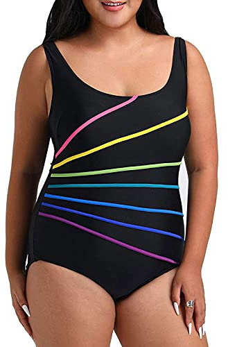 Costume Intero Donna Piscina Controllo della Modellante Imbottito Costume da Bagno Contenitivo Beachwear Push Up Costumi da Bagno con Coppe Curvy Sgambato Sexy Costumi Interi Taglie Forti Brasiliana