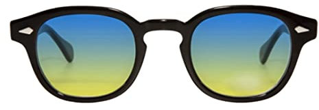 Vintange Sunglasses LUNETTES DE SOLEIL MOSCOT JOHNNY DEPP TONY STARKS OSVALDO UV 400 NOUVEAU 2022, Dégradé bleu jaune, Medium
