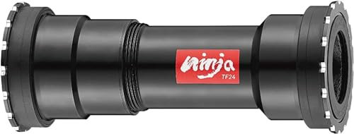 bikesmart Token Threaded-Press Fit Bottom Bracket for BB86/BB92 Frame to 24mm Crank for MTB/Road Bike, Ninja BB