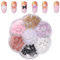 140pcs Pearl & Bow Nail Charms, 3D Nail Bows Colorful Nail Charms for Acrylic Nails Bowknot Nail Charms DIY Nail Accessories for Women Girls