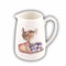 Wrendale Designs Mini Porzellan Milch-Kännchen Zaunkönig & Veilchen ca. 100 ml Fine Bone China Henkel-Krug ca. 8 cm H zum Servieren bei Tee & Kaffee oder Arrangieren von kleinen Wild-Blumen-Sträußen