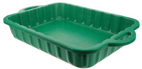 NIYANGLE Bandeja De Drenaje De De Plástico Antisalpicaduras Recogedor De Goteo De De Motor Bandeja De Cambio De para Coche Camión Y Motocicleta Verde